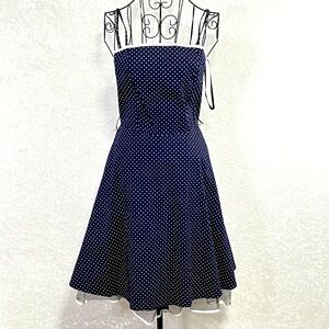 PULSE Skater Tule Dress Womens M‎ Navy Blue Swingy Dance Black Petticoat